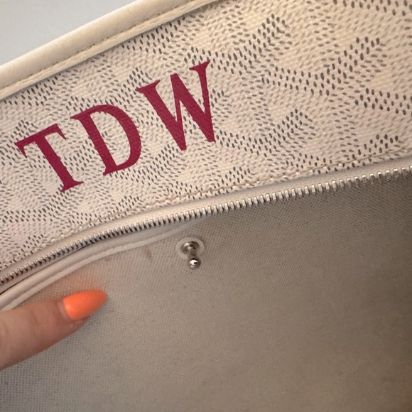 Goyard PM Artois Tote Coated Canvas - Personalized with TDW Initials - Picture 10 of 17